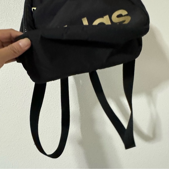 Adidas Mini Backpack Black Gold-8x10.5”x4” - Picture 5 of 10